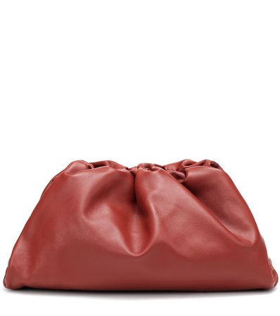 Bottega Veneta - The Pouch Medium leather clutch | Mytheresa
