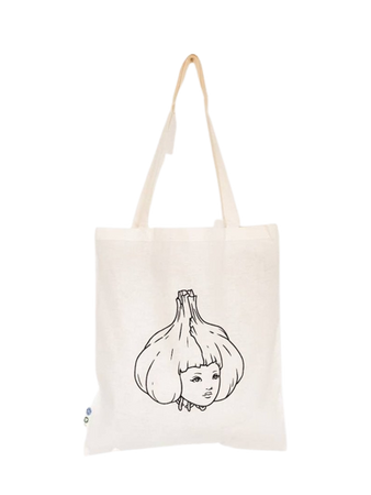 Garlic Girl Canvas Tote Bag // PeppyGloom