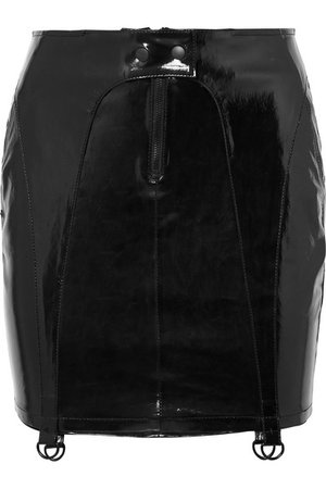 RtA | Zander patent-leather mini skirt | NET-A-PORTER.COM