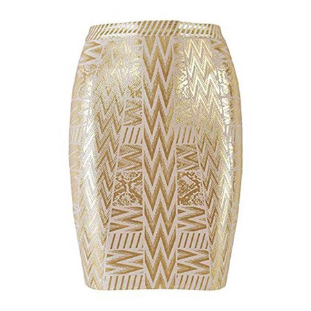 Gold Metallic skirt-Amazon
