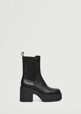 Heel leather ankle boot - Women | Mango USA