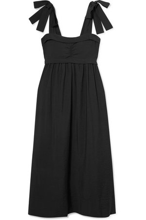 SEE BY CHLOÉ Ruched gauze midi dress