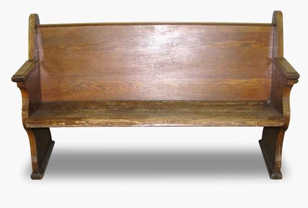 Church Pew with Ornate Sides | Olde Good Things
