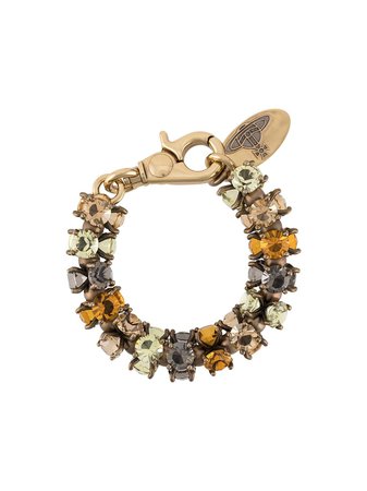 Vivienne Westwood Crystal-Embellished Bracelet 61020130 Green | Farfetch