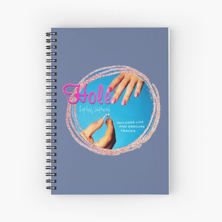 "Softer, Softest Hole Band Courtney Love Logo" Spiral Notebook by goon-squad | Redbubble