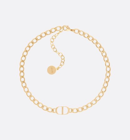 Petit CD Choker Necklace Gold-Finish Metal - products | DIOR