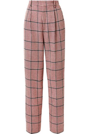 Gucci | Pantalon large en laine mélangée prince-de-galles | NET-A-PORTER.COM