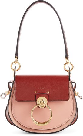 Small Tess Colorblock Leather Shoulder Bag