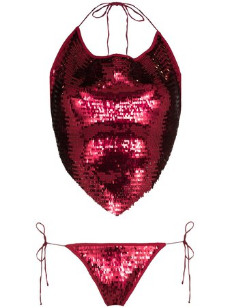 Oséree sequin-embellished Bikini Set - Farfetch
