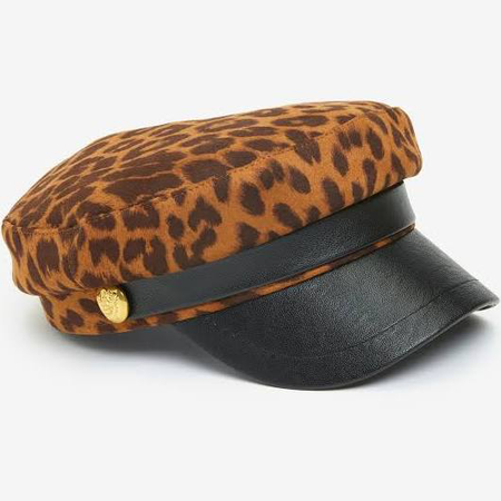 Cheetah print Cab hat