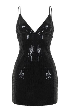 Sequin Little Black Dress by Rasario | Moda Operandi