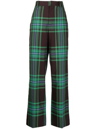 Charles Jeffrey Loverboy tartan-pattern high-waist Trousers - Farfetch