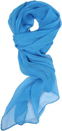 Love Lakeside Modern Chiffon Solid Color Silk Blend Oblong Scarf White at Amazon Women’s Clothing store