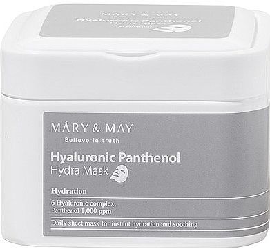 Μάσκα-φύλλο με υαλουρονικό οξύ και πανθενόλη - Mary & May Hyaluronic Panthenol Hydra Mask | Makeup.gr