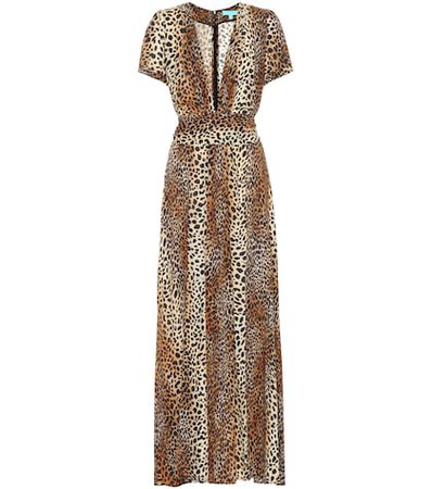 Lou cheetah-printed maxi dress
