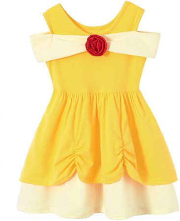 Amazon.com: Cotton Baby Girl Clothes Summer Little Princess Toddler Kids Party Tutu Dresses (C4 Size 6 7): Clothing, Shoes & Jewelry