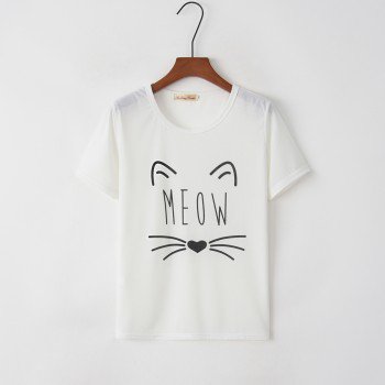 White Meow Shirt