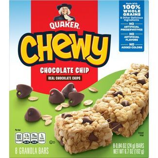 Quaker Chewy Chocolate Chip Granola Bars - 8ct : Target