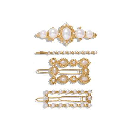 JESSICABUURMAN – VONIK Pearls Set Of Four Hairclip
