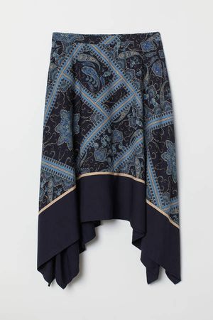 H&M+ Asymmetric Skirt - Blue