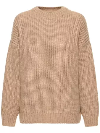 Sydney wool blend crewneck sweater - ANINE BING - Women | Luisaviaroma