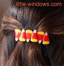candy corn hair clips - Google Search