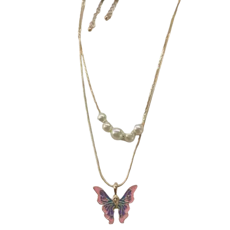 Aesthetic Butterfly Necklace - Shoptery