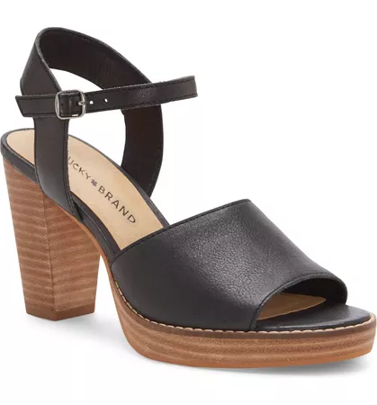 Lucky Brand Naika Ankle Strap Platform Sandal (Women) | Nordstrom