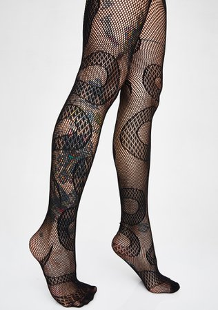 *clipped by @luci-her* Snake Tights Fishnet | Dolls Kill
