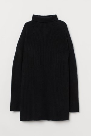 Cashmere Turtleneck Sweater - Black - Ladies | H&M US