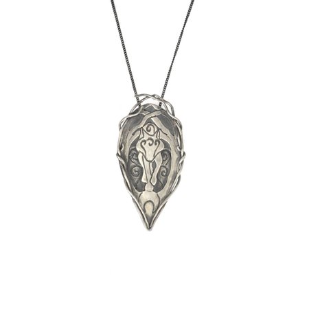 Sterling silver wolf pendant | Lunaria jewellery