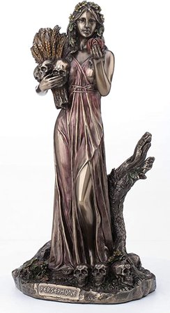 Amazon.com: Veronese Design 10.25 Inch Persephone Greek Goddess of Vegetation and The Underworld Antique Bronze Finish Statue: Home & Kitchen
