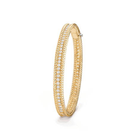 Perlée diamonds bracelet, 1 row, medium model - VCARP27B00 - Van Cleef & Arpels