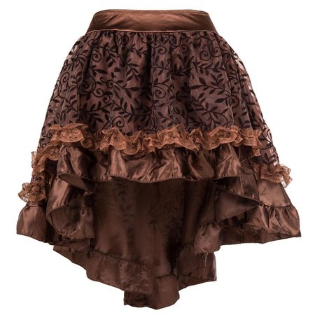 Steampunk High Low Mini Skirt 1