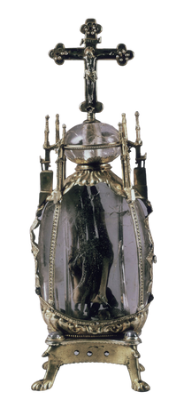 12th-15th c., Reliquary containing the hand of St. Attalia (c.697-741)