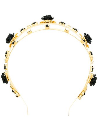 DOLCE & GABBANA crystal and rose headband £1,100(VAT included)