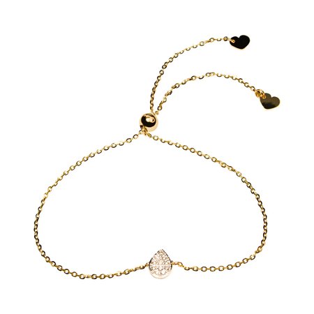 Affinity Collection Pear Bracelet set in 14k Yellow Gold – Royal Gem