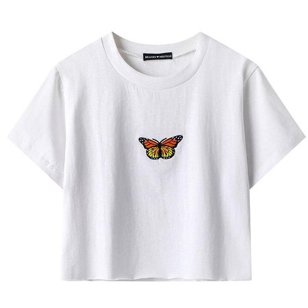 Butterfly Cropped Tee – Boogzel Apparel