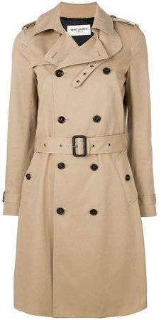 belted classic trench coat
