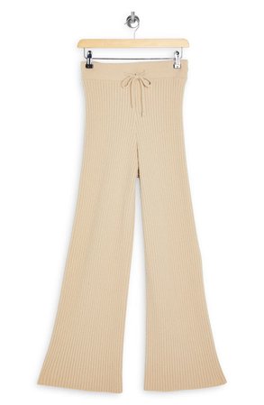 Topshop Ribbed Wide Leg Trousers | Nordstrom