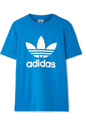 adidas Originals | Trefoil printed stretch-cotton jersey T-shirt | NET-A-PORTER.COM