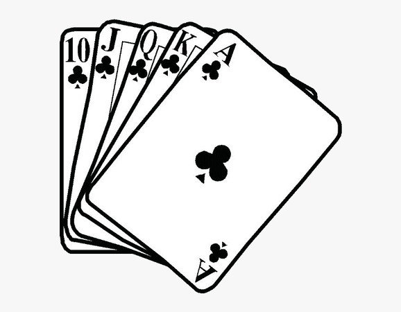 Playing Cards Black White Contract Bridge Card Game, HD Png Download , Transparent Png Image - PNGitem