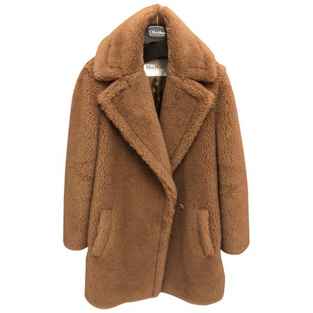 Teddy bear icon wool coat Max Mara Camel size 38 FR in Wool - 8971379