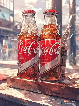 anime aesthetic coke