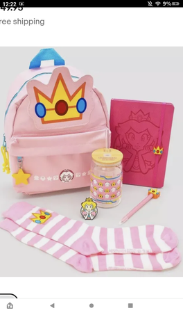 princess peach collectors box backpack