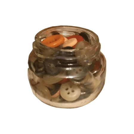 jar of buttons - tiny treasures