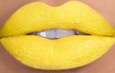 yellow lipstick