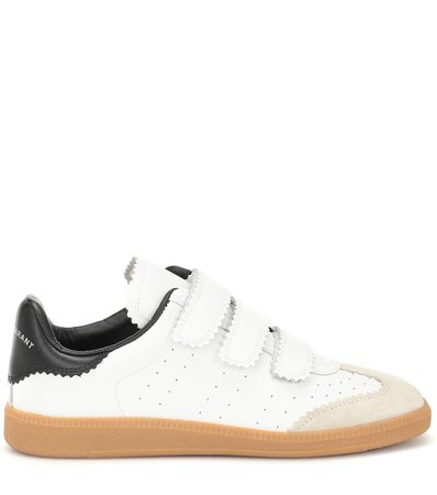 ISABEL MARANT Beth leather and suede sneakers