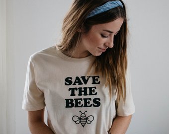 Save the Bees Shirt Honey Bee Shirt Environment Shirt Bee | Etsy