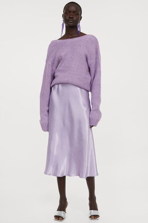Knitted jumper - Light purple - Ladies | H&M GB